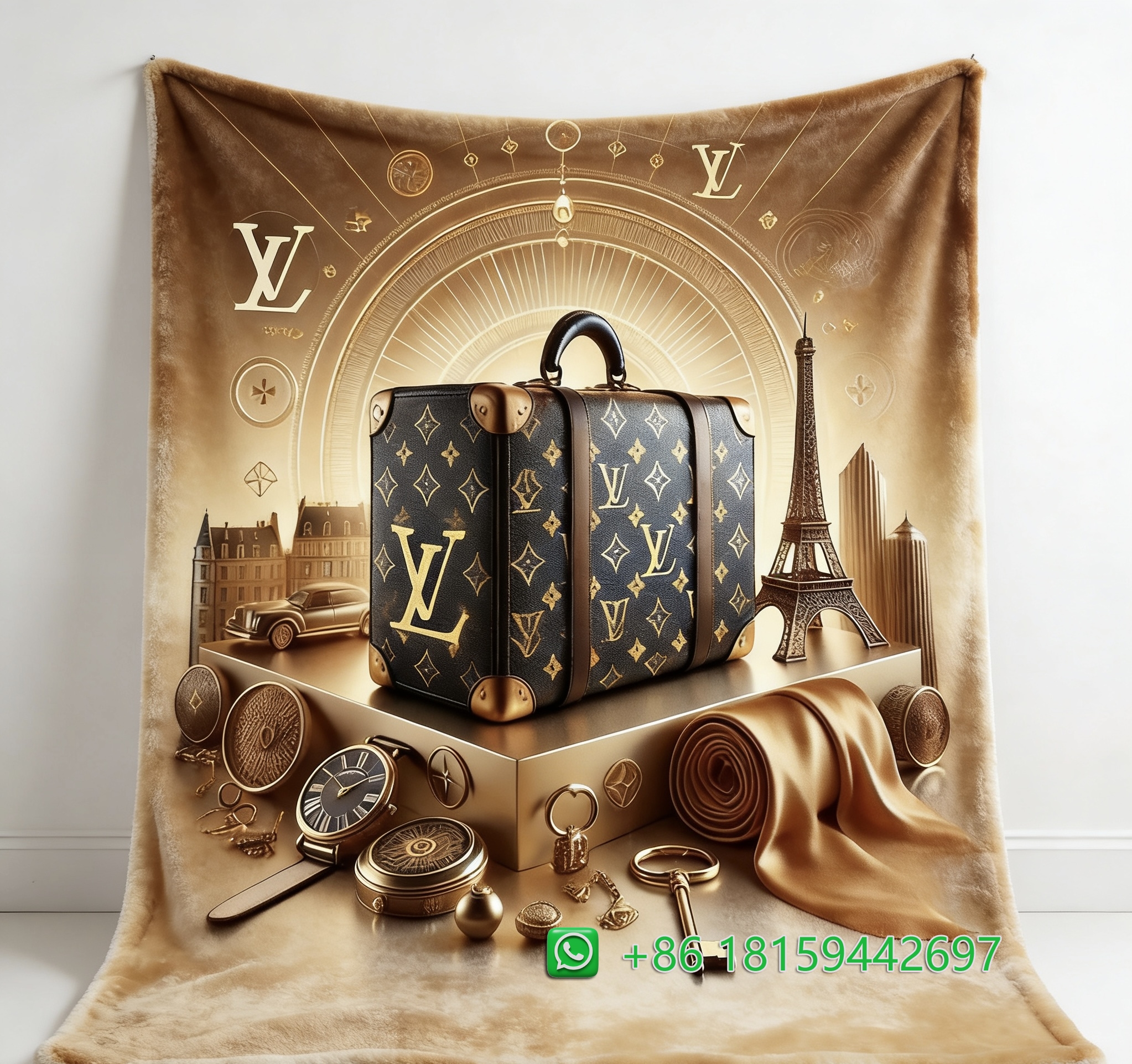 Louis Vuitton Throw Blankets